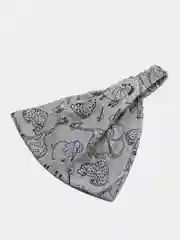 Серый металлик косынка для девочки / косынка на лето / бандана / косынки девочке / повязка на голову