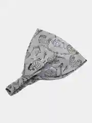 Серый металлик косынка для девочки / косынка на лето / бандана / косынки девочке / повязка на голову