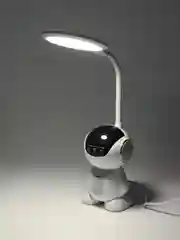 Светильник настольный Camelion KD-858 C01 белый+серый, LED, робот