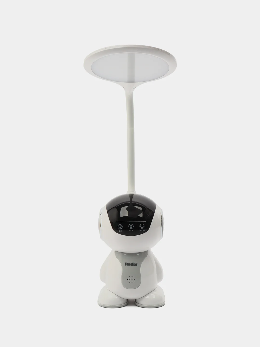 Светильник настольный Camelion KD-858 C01 белый+серый, LED, робот