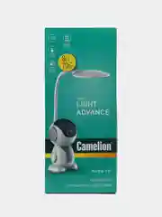 Светильник настольный Camelion KD-858 C01 белый+серый, LED, робот