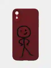 Алый чехол для(на) iPhone(Айфон)XR,11,12,13,14, Pro, Plus, Max, Mini,силиконовый с принтом