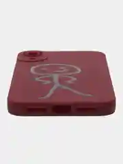Алый чехол для(на) iPhone(Айфон)XR,11,12,13,14, Pro, Plus, Max, Mini,силиконовый с принтом