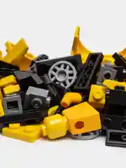 Бежевый детский 3D конструктор для мальчиков, спорткар, танк, ракета, полиция