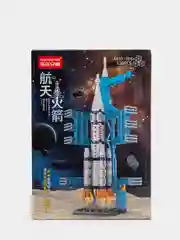 Пастельно-коралловый детский 3D конструктор для мальчиков, спорткар, танк, ракета, полиция
