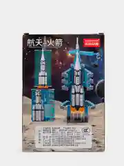 Пастельно-коралловый детский 3D конструктор для мальчиков, спорткар, танк, ракета, полиция