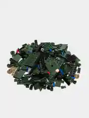 Приглушённый хаки детский 3D конструктор для мальчиков, спорткар, танк, ракета, полиция