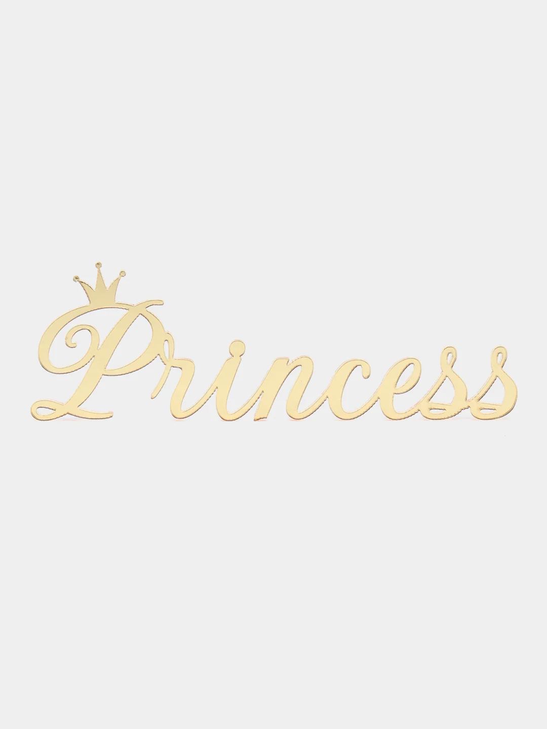 Топпер #Т70 "Princess" из акрила для украшения торта, боковой / торцевой