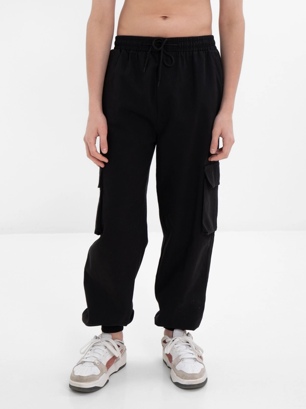 TrendD / Брюки карго черные Unisex