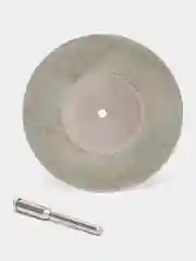 Круг, диск 60 mm, отрезной с алмазным напылением, для гравера со штифтом, оправкой 3 mm