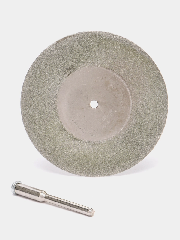 Круг, диск 60 mm, отрезной с алмазным напылением, для гравера со штифтом, оправкой 3 mm