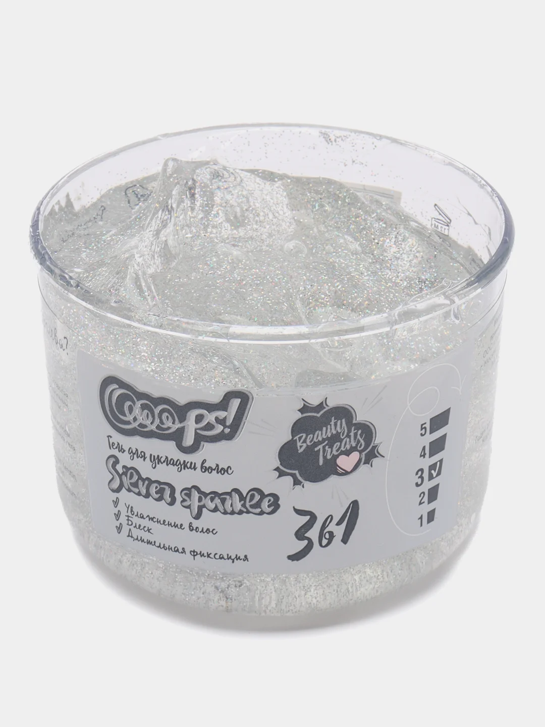 Гель для укладки волос Ooops! Silver sparkle