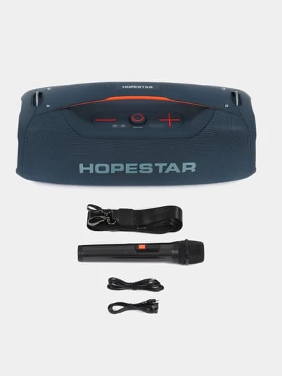 Портативная Bluetooth колонка HOPESTAR A60-100W с микрофоном и RGB подсветкой, функция TWS