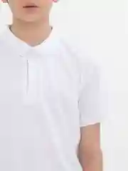 Белый футболка-поло