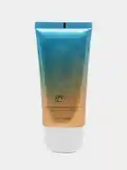Оранжевый солнцезащитный крем от загара для лица и тела SPF50+, увлажняющий с коллагеном