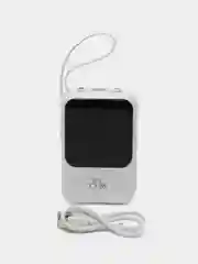 Белый внешний аккумулятор портативный повербанк powerbank 10000 mAh, зарядка на Айфон, Андроид