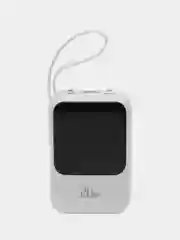 Белый внешний аккумулятор портативный повербанк powerbank 10000 mAh, зарядка на Айфон, Андроид
