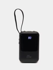 Внешний аккумулятор портативный повербанк powerbank 10000 mAh, зарядка на Айфон, Андроид