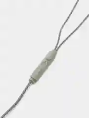 Серебряный гарнитура наушники проводные HOCO M-18 серебристые (металл)
