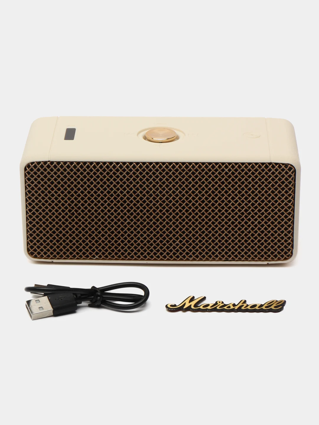 Бежевый портативная bluetooth колонка Marshall Emberton