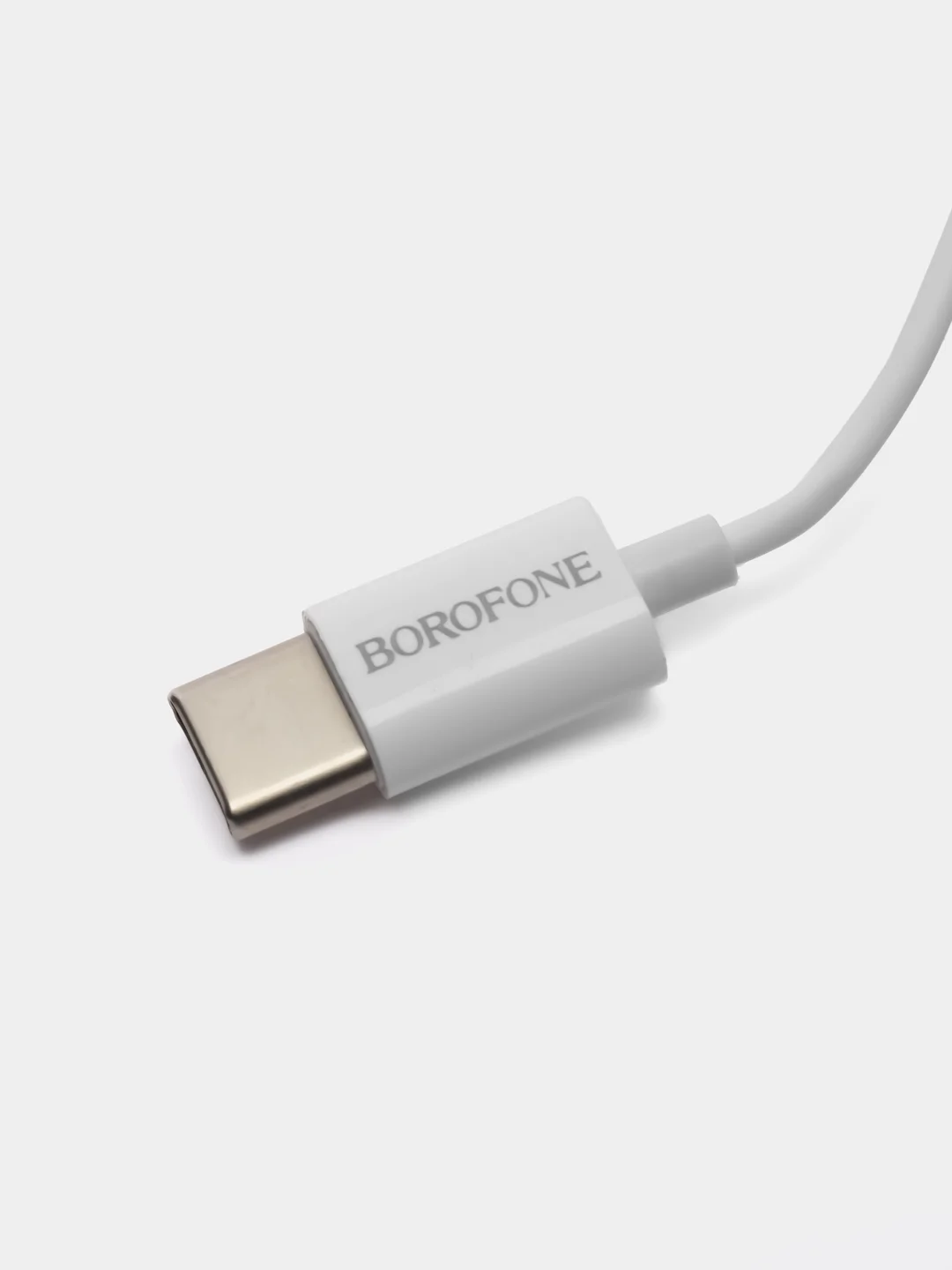 Белый проводные наушники (гарнитура) BOROFONE BM27, с регулятором громкости, длина 1,2 м, Type-C