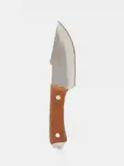 Нож стальной, 21 см, с рукояткой "под дерево", для обвалки мяса, в чехле