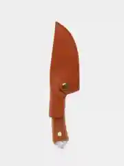 Нож стальной, 21 см, с рукояткой "под дерево", для обвалки мяса, в чехле