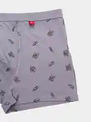 Серый трусы мужские, боксеры, больших размеров, King Size, c рисунком "Кросс"