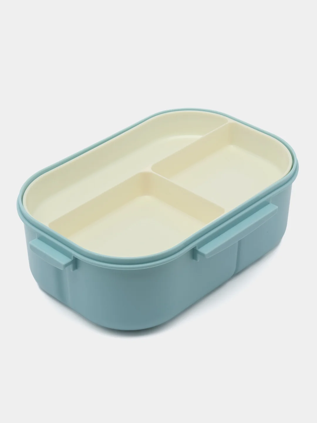 Ледяной ланч-бокс для хранения еды , контейнер для продуктов 850ml, 3 отсека, соусница, ложка