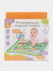 Развивающий водный коврик детский Домашние животные, 80x50 см, Крошка Я