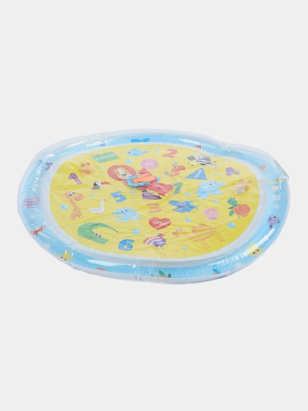 Развивающий водный коврик детский Развивашки, 65x65 см, Крошка Я