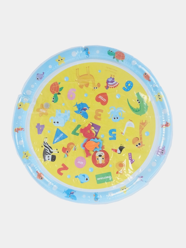 Развивающий водный коврик детский Развивашки, 65x65 см, Крошка Я