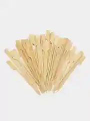 Черный шпажки для канапе, бамбуковые, 50 и 100 шт