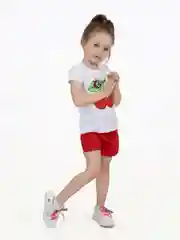 Голубой футболка и шорты для девочки, комплект для девочки, Утенок