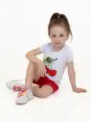 Голубой футболка и шорты для девочки, комплект для девочки, Утенок