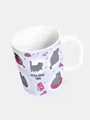 Кружка керамическая, с надписью "Когда дома один, Британская кошка"