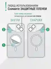 Противоударный чехол на iPhone 15 со встроенным магнитным креплением MagSafe