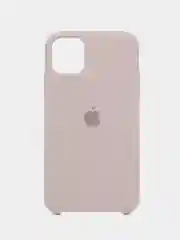 Бежевый меланж чехол Silicone Case для iPhone 11