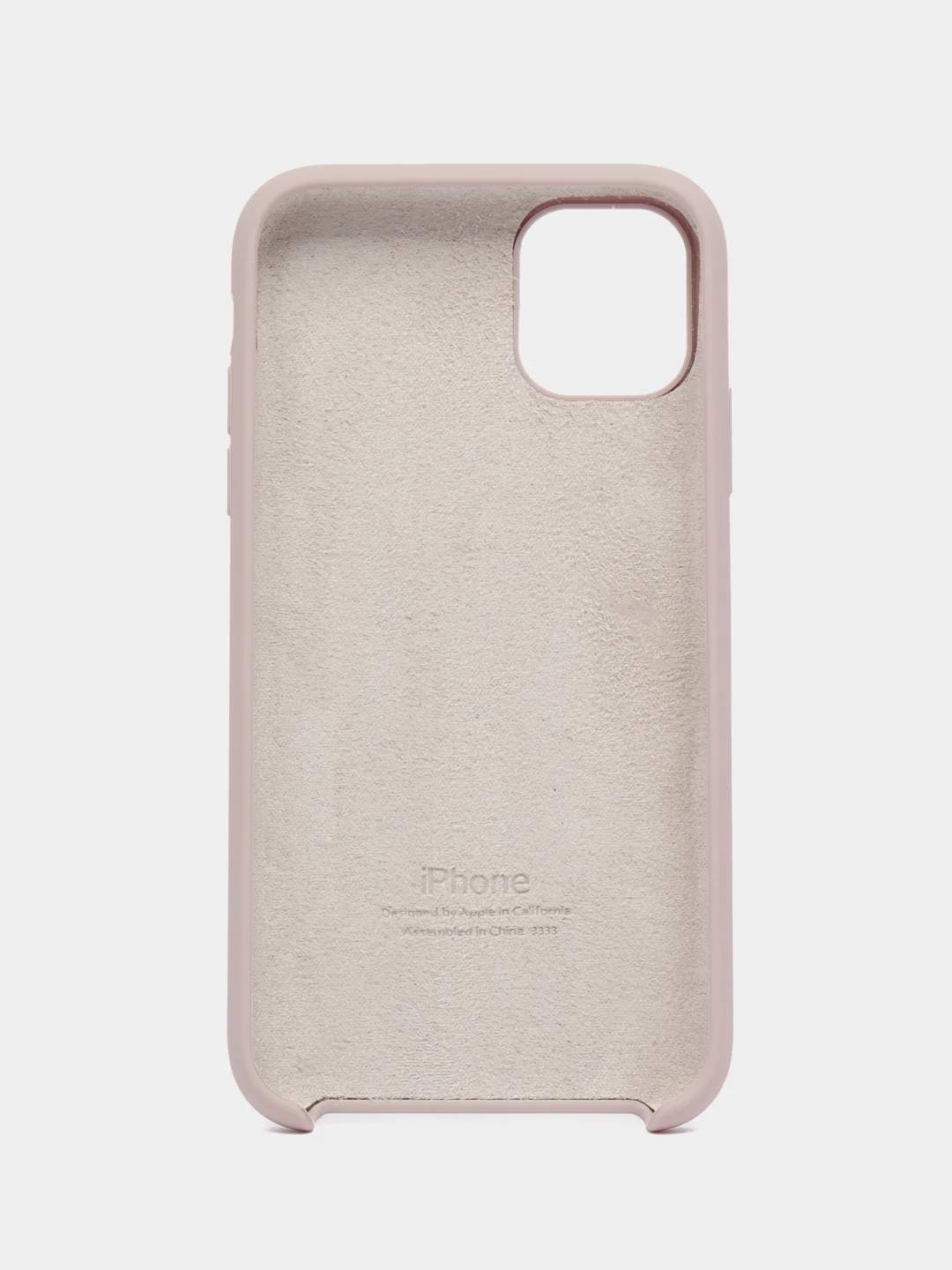 Бежевый меланж чехол Silicone Case для iPhone 11
