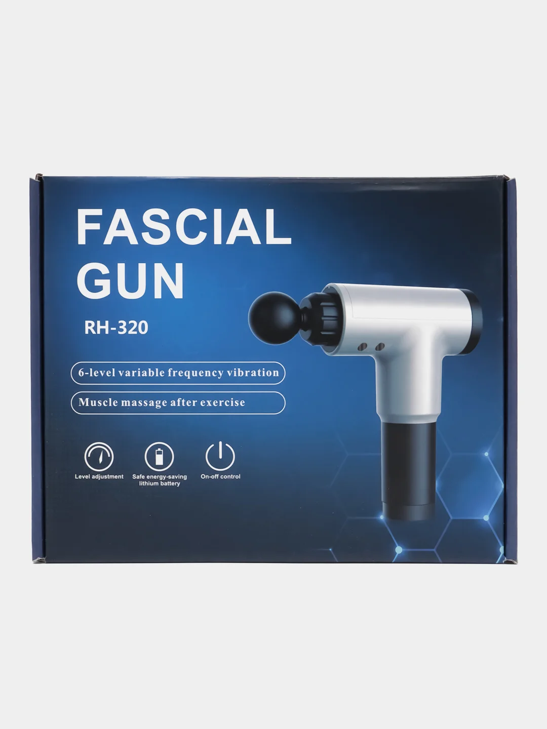 Красный массажер для тела Fascial Gun, мышечный, ударный, перкуссионный