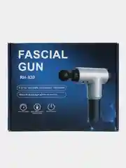 Серый массажер для тела Fascial Gun, мышечный, ударный, перкуссионный