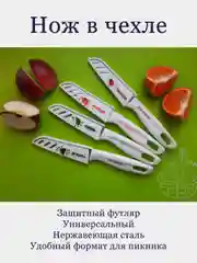 Нож кухонный, для овощей и фруктов, в чехле, нож грибника