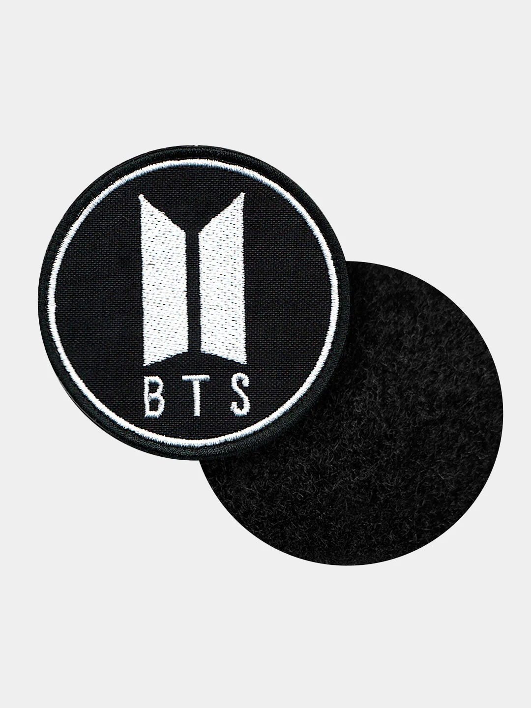 Нашивка шеврон на одежду BTS, на липучке