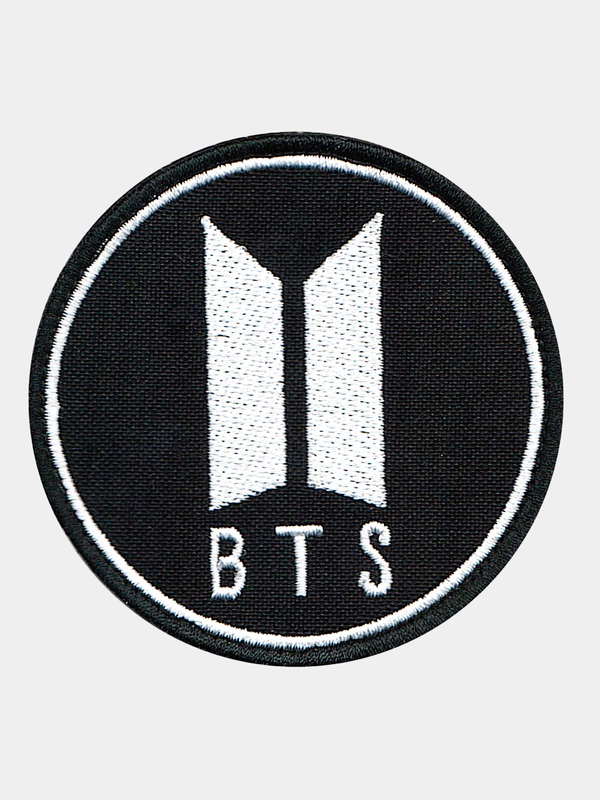 Нашивка шеврон на одежду BTS, на липучке