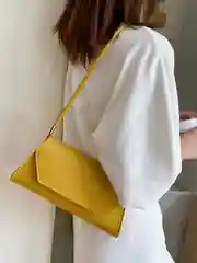 Горчичный сумка летняя на плечо