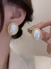 Серебряный серьги винтажные с жемчугом Old money, бижутерия, классические