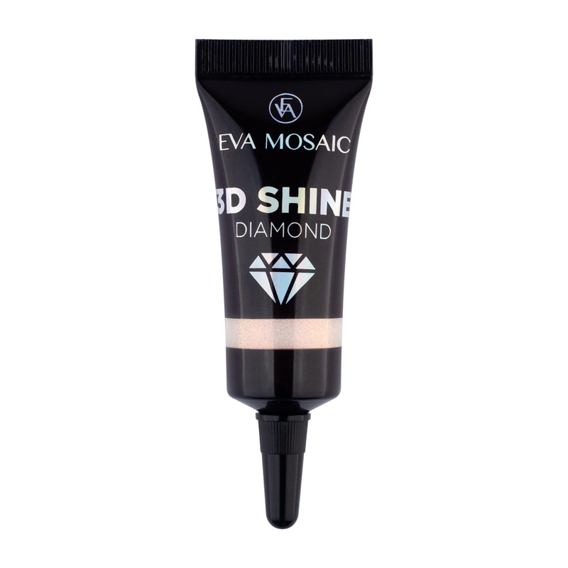 Eva mosaic Глиттер для лица 3D Shine Diamond гелевый, 5 мл, Розовое золото