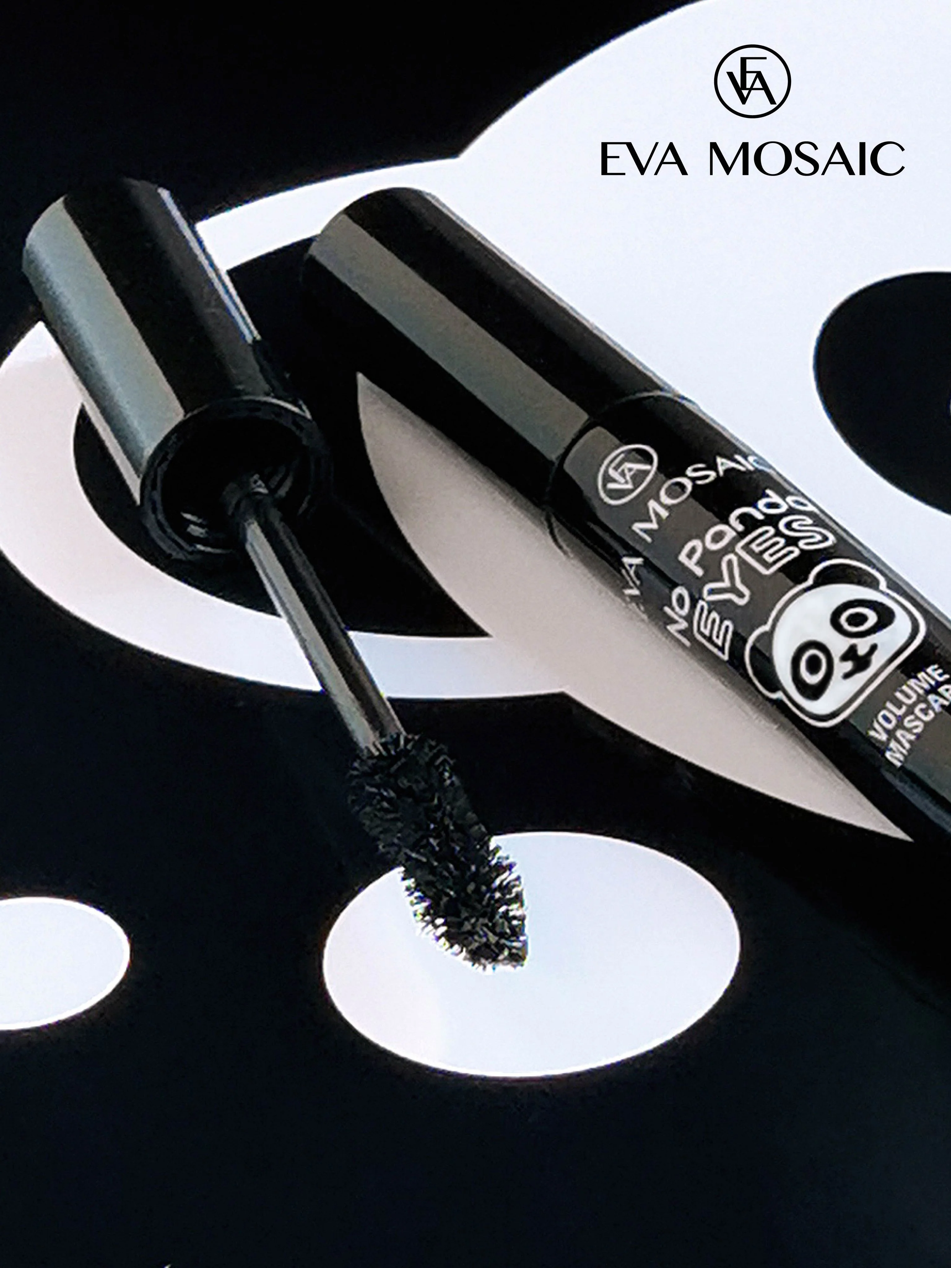 Eva mosaic Тушь для ресниц No Panda Eyes, 7 мл, Черная