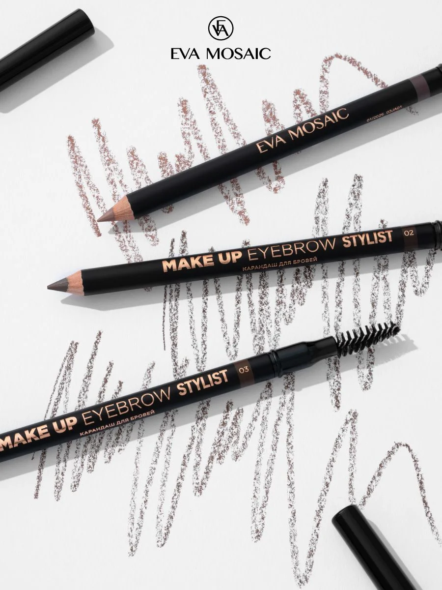 Eva mosaic Карандаш для бровей Make up Eyebrow Stylist, 1,08 г, 01