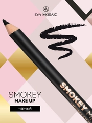 Eva mosaic Карандаш для глаз Smokey Make Up с аппликатором, 1,08 г, Черный